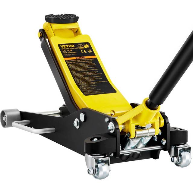 VEVOR Floor Jack, 2.5 Ton Low Profile Floor Jack, Aluminum And Steel Racing Floor Jack with Dual Pistons Quick Lift Pump, Floor Jack Lifting Range 95 mm-475 mm