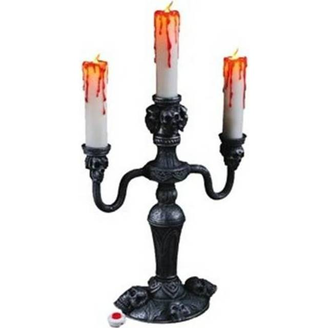14&#34; LED Candelabra Decoration | Halloween Decoration - Black (One-Size)
