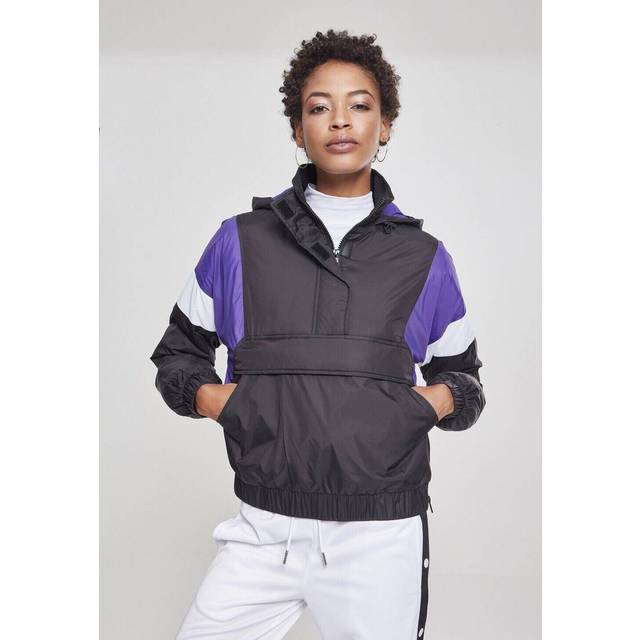 Urban Classics damjacka, Flerfärgad (svart/ultraviolett/vit 01552), S
