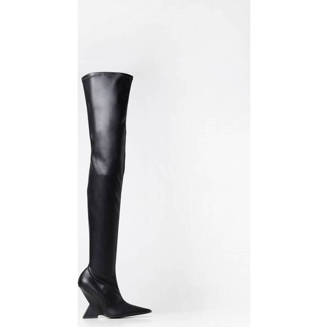 The Attico Cheope leather over-the-knee boots