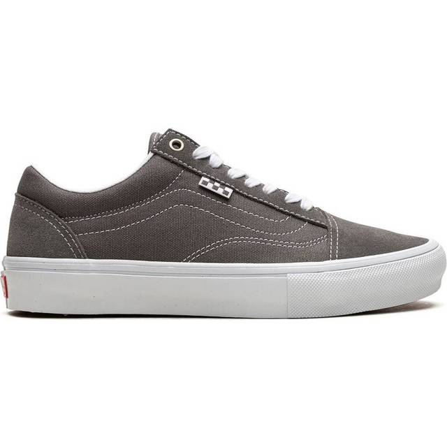 Vans Skate Old Skool Trainers/Shoes, UK 7 Pewter/True White - Grey/White