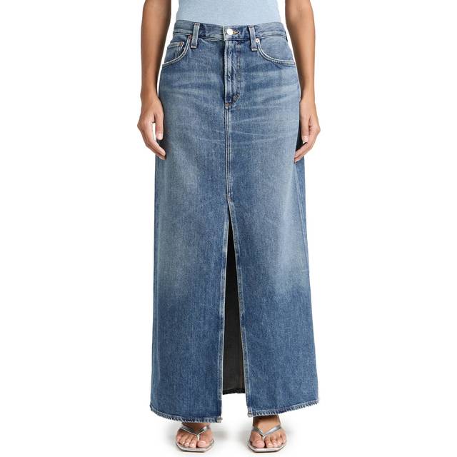AGOLDE Leif Denim Maxi Skirt - W29 - Blue