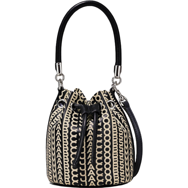 MARC JACOBS Marc Jacobs The Monogram Leather Mini Bucket Bag