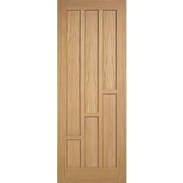 LPD Coventry - Prefinished Internal Door (Size: 1981 x 838mm, Thickness: 35mm, Fire Door: No) Oak  - LPD Coventry Internal Door