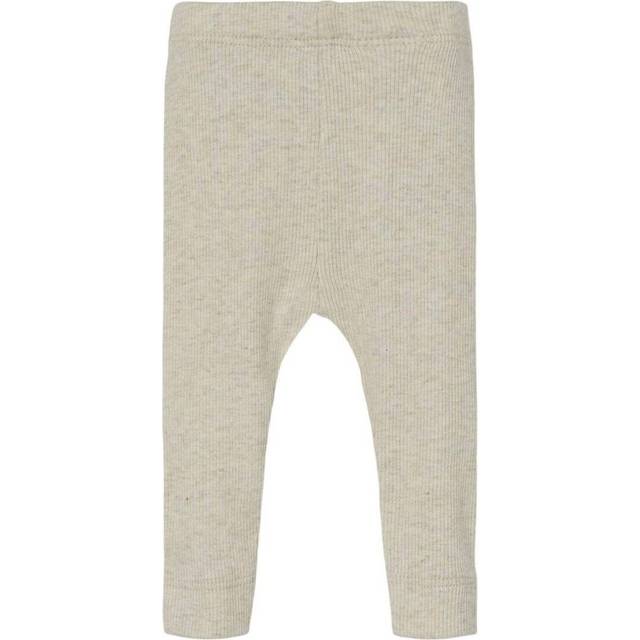 NAME IT Unisex baby Nbnkab Noos leggings, Peyote melange, 50 cm