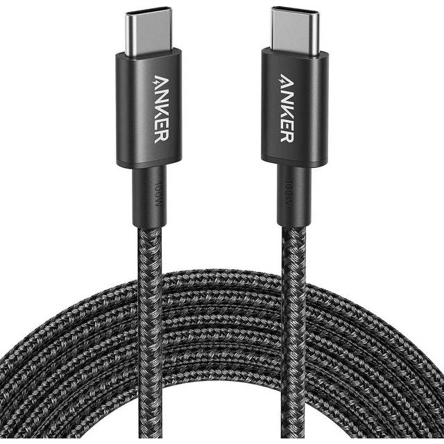 USB C to USB C Charger Cable (10ft/3m), 100W USB 2.0 Type C Cable, Fast Charging Power for iPhone 15/15 Pro, MacBook Pro 2020, iPad Pro 2020, iPad Air