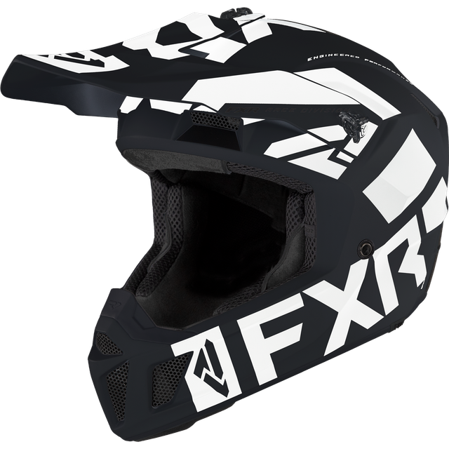 FXR Clutch Evo LE Crosshjälm Svart-Vit