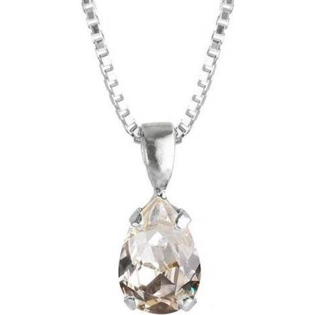 Halsband petite drop necklace crystal