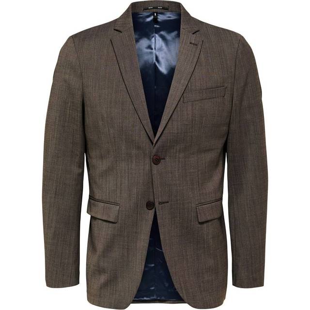 SELECTED HOMME Herr slhslim-Elon BLZ Flex B Noos kostymjacka, Kamel, 48