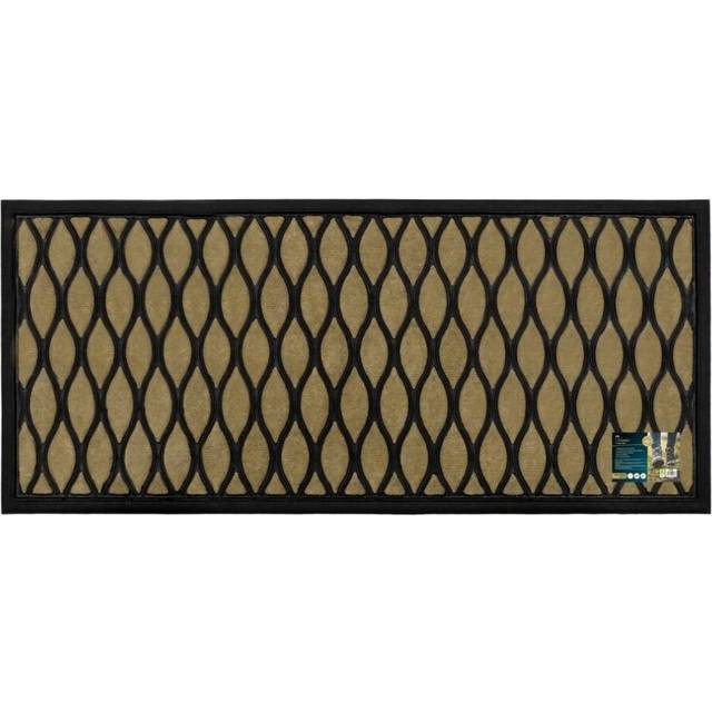 JVL Vienna Droplet Scraper Doormat 45 x 100cm 60cm - JVL Homewares