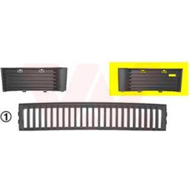 Ventilationsgaller, stötfångare VAN WEZEL 7625591