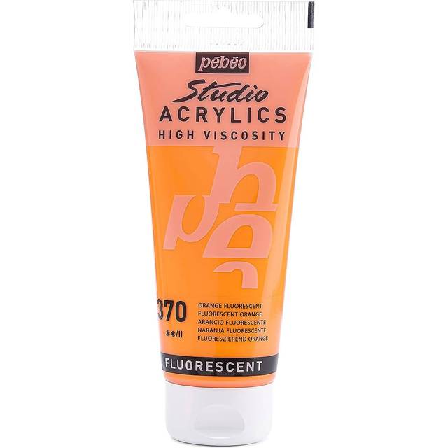 Pebeo Studio Acrylic Paint 100 ml Fluorescent Orange
