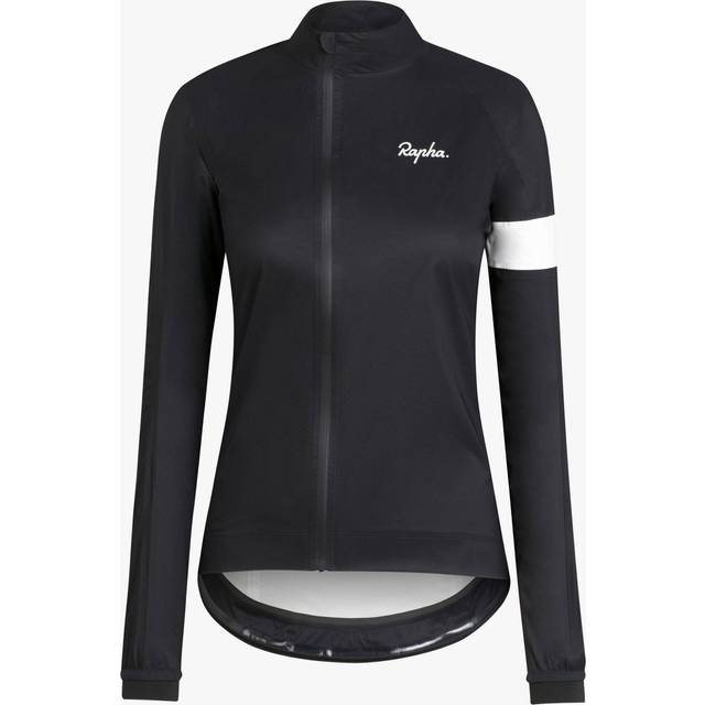 Women's Rapha Core Rain Jacket II - Black - Size XS - Waterproof - Packable - Reflective Strip - Off-Centre Zip - Cycing