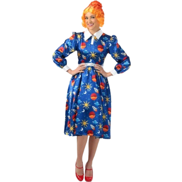 Magic School Bus Miss Frizzle Costume for Women - Blue (M)
