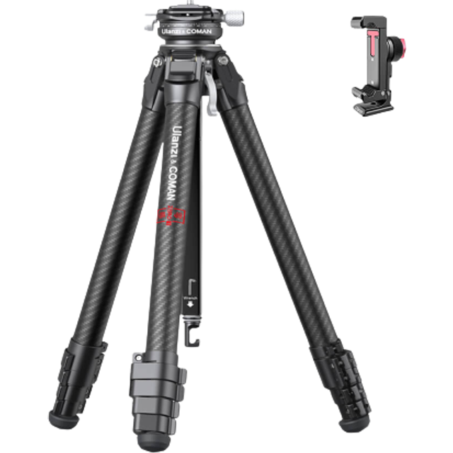 Ulanzi and COMAN Lightweight ZERO-Y Travel Carbon Fibre Tripod