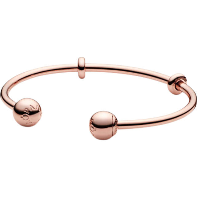 Pandora Moments 14K Rose Gold Plated Bangle Bracelet