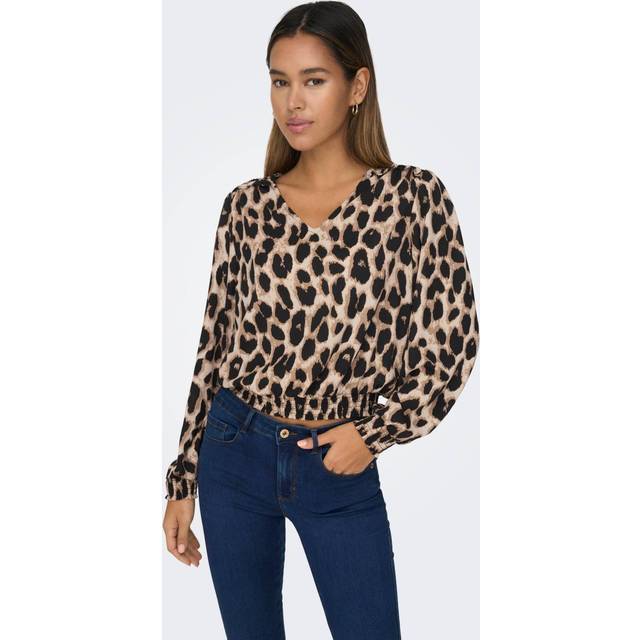 Women's smocked blouse Only Onltiana - Blanc