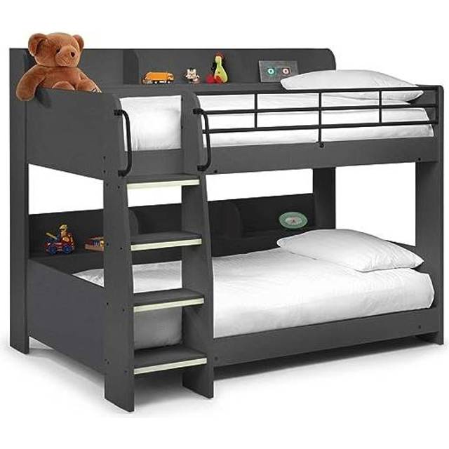Julian Bowen Domino Anthracite Bunk Bed - Grey - Single