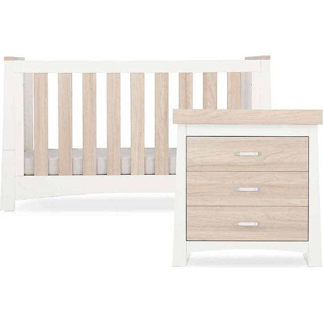 Cuddleco Ada 2 Piece Nursery Furniture Set - White & Ash