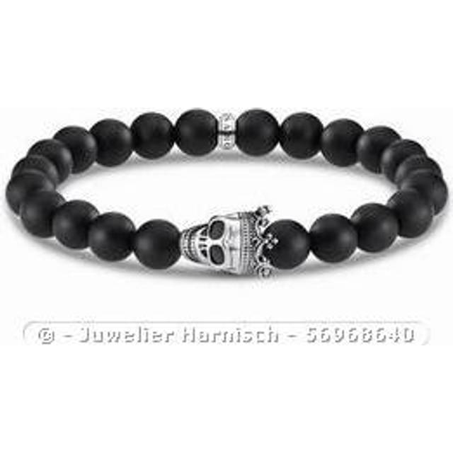 Thomas Sabo Bracelet skull king black A1940-705-11-L18 - black/silver-coloured - 18 cm