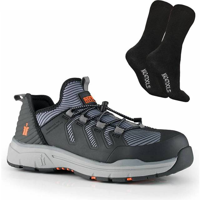 Scruffs Women's Argon Safety Trainers Black - Size 5