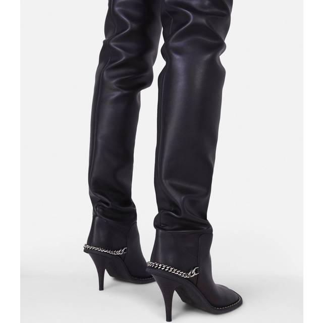 ブーツその他 STELLA MCCARTNEY Woman Boots Black 810440APADEO 1000 Stella McCartney Trace Alter Buckle Moto Booties | Neiman Marcus