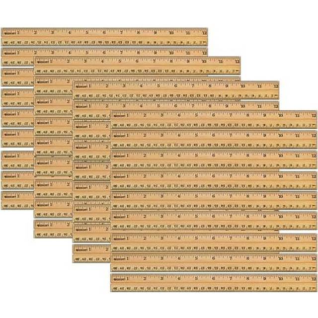 Westcott 12-inch School Wood Ruler, Pack of 36 (ACM10377-36)