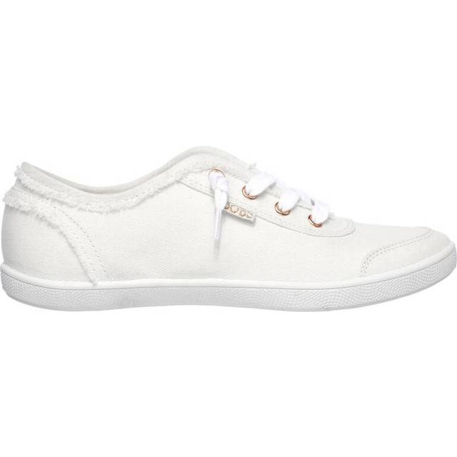 Skechers dam Bobs B söt sneaker, Vit duk, 37 EU