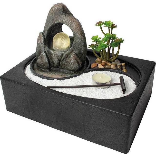 Wellbeing Zen Garden Indoor Illuminated Water Fountain