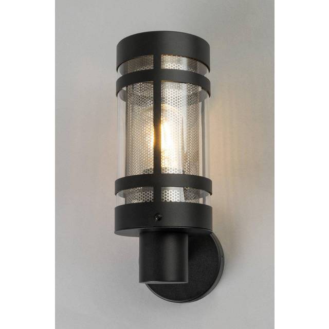 Forum Gada Wall Light Black with Stainless Steel Mesh