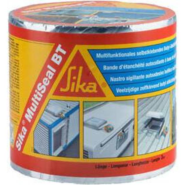 Sika – tätningstejp MultiSeal BT aluminium – perfekt för tätning och snabba reparationer – självhäftande – 3 m x 100 mm