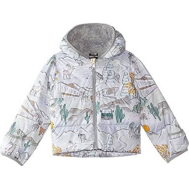 The North Face Baby Down Hooded Size: 12-18M White Like Wolf Print • Price »