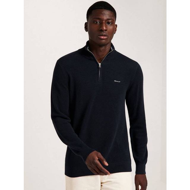 Sweatshirt Gant Pique - Bleu - XL