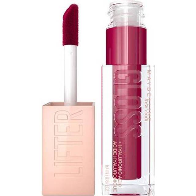 Maybelline New York glänsande läppglans för fulla effektiva läppar, fuktgivande, med hyaluronsyra, lyfter gloss Candy Drop, färg: Nr 025 Taffy (rosa), 1 x 5,4 ml