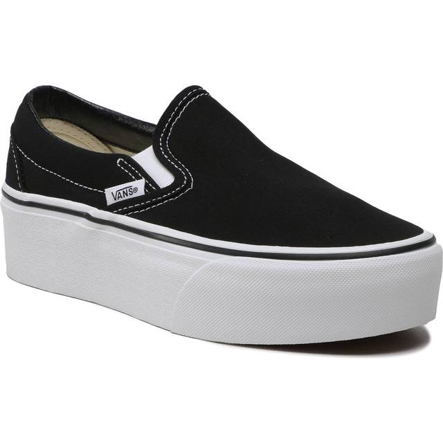 Vans Classic Slip On Stacked Black White 2024 Gum Size US 8 Men (Women 9.5) New Rare