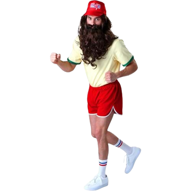 Plus Size Running Forrest Gump Men's Costume | Movie Costumes - Brown&#47;Red&#47;Yellow (4X)
