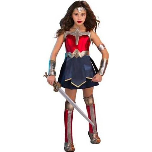 Wonder Woman 84 Costume for Girls - Brown&#47;Blue&#47;Red (L)