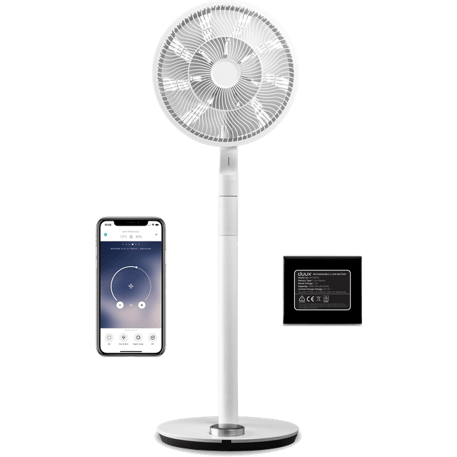 Whisper Flex Ultimate Fan Black incl. Battery Pack - Duux