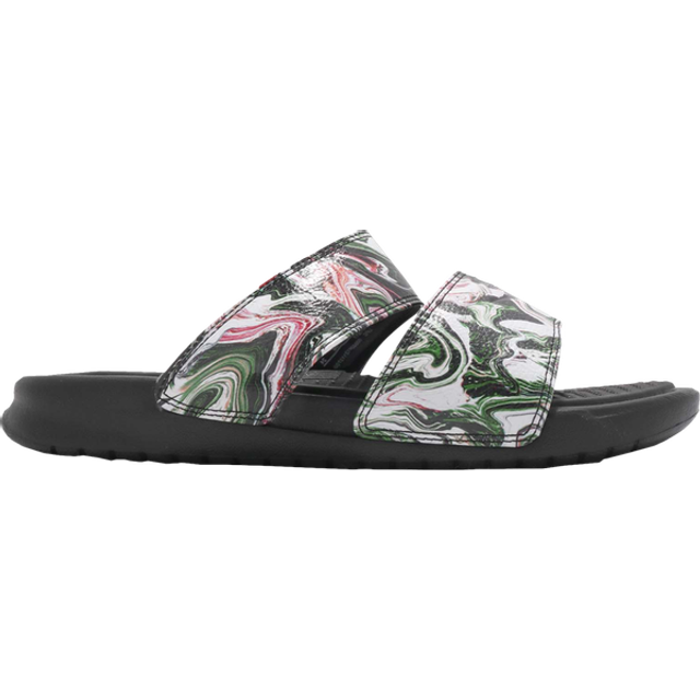 (WMNS) Nike Benassi Duo Ultra Slide 'Black Green Pink' 819717-003 - Black/Multi - 10
