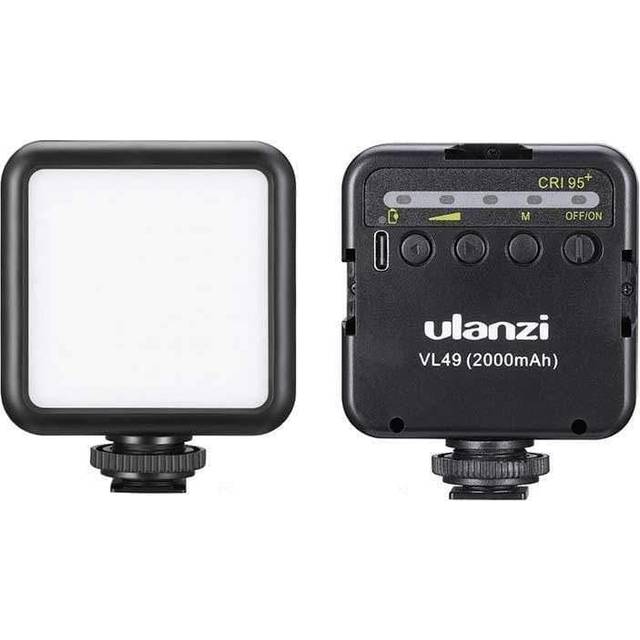 VL49 Camera Light, Led Video Light Dimmable with 2000 mAh Battery, Portable Light Photography Rechargeable, Brightness Adjustable for