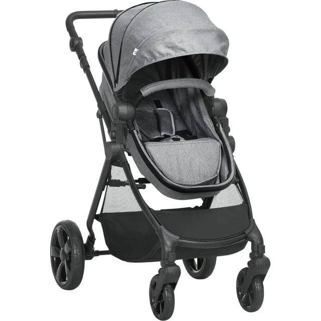 HOMCOM 2 in 1 Lightweight Pushchair - Grey | TJ Hughes