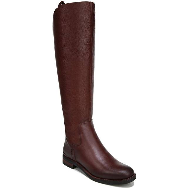 Franco Sarto Franco Meyer Wide Calf Knee High Boot (Dark Brown Leather) 6.5 M Almond Toe