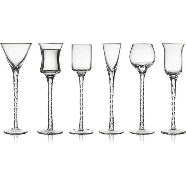 Lyngby Glas -  Rom Snapseglas 18 cm 6 stk. Klar