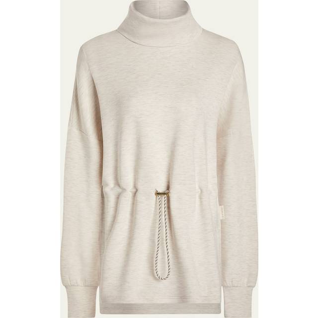 Freya Turtleneck Sweatshirt - IVORY MARL - Large