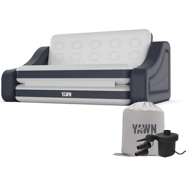 YAWN Air Sofa Bed, Blue,Silver/Grey