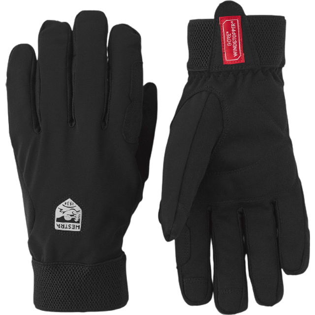 Hestra - Windstopper Tracker 5 Finger - Gloves size 7, black