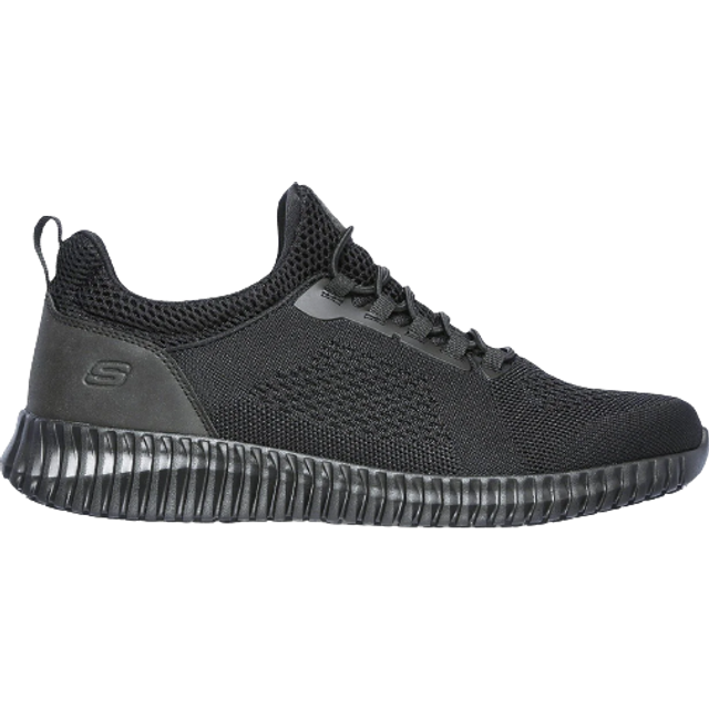 Skechers Cessnock Black Occupational Shoes for Men - Size 7 - black