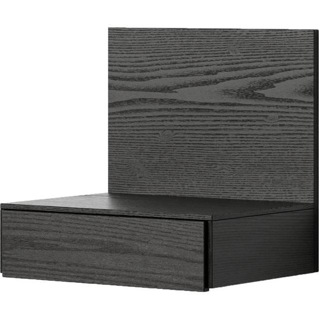New Works - Tana Wall Mounted Nightstand Black/Stained Oak