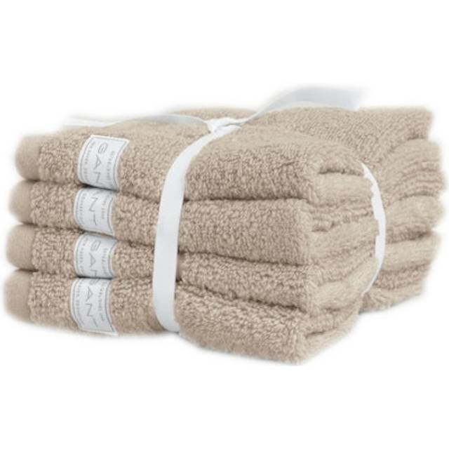 Gant Home - Premium Handdukar 30x30 Cm 4-pack - Silver Sand