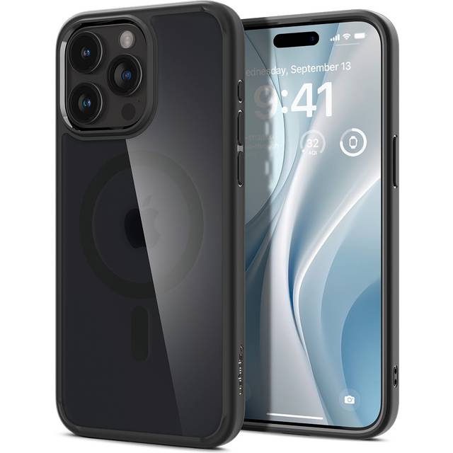 iPhone 15 Pro Spigen Ultra Hybrid Mag Skal - Vit / Klar